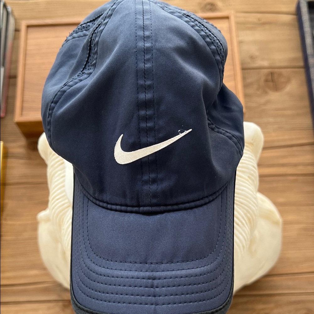 Nike Kids Navy Cap with White Logo